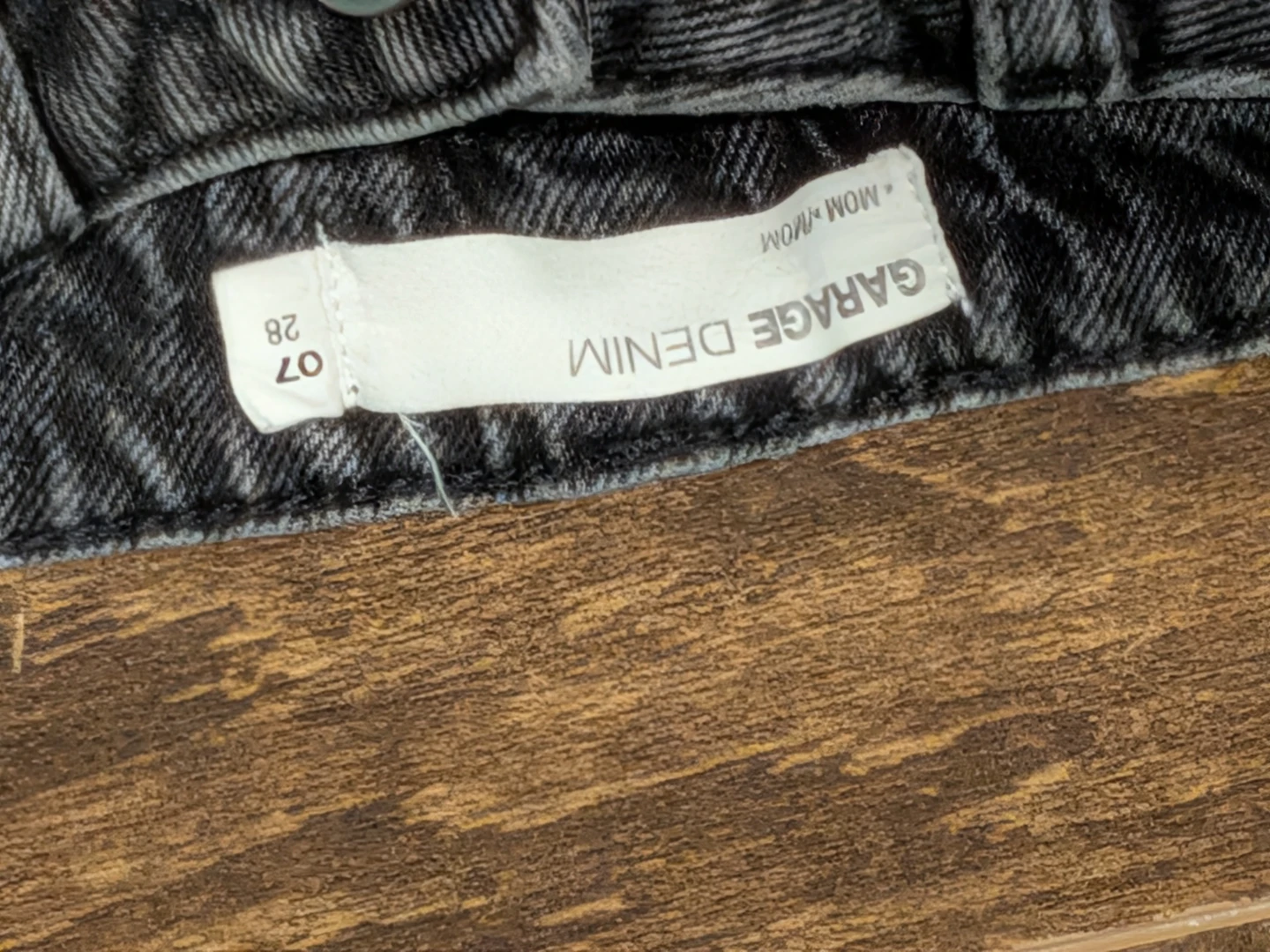 Garage Denim Mom Jeans - Size 28 - Black - photo 4