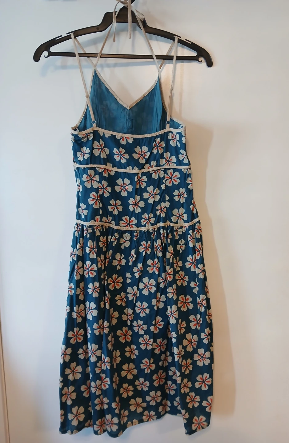 Striking blue floral dress size 10. It's available. - photo 2
