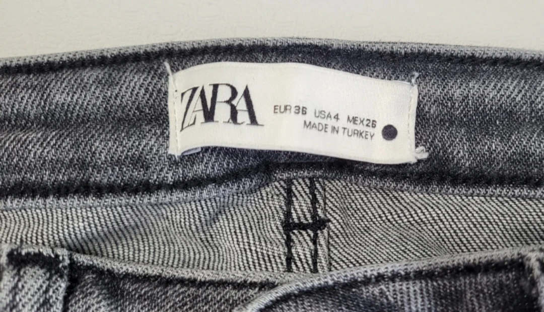 ZARA Women's Grey Denim Jeans - photo 2