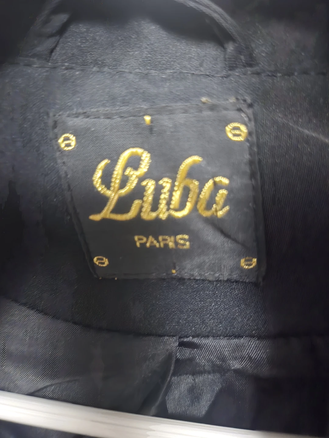 Luba Paris Black Trench Coat - Size 12 - photo 2