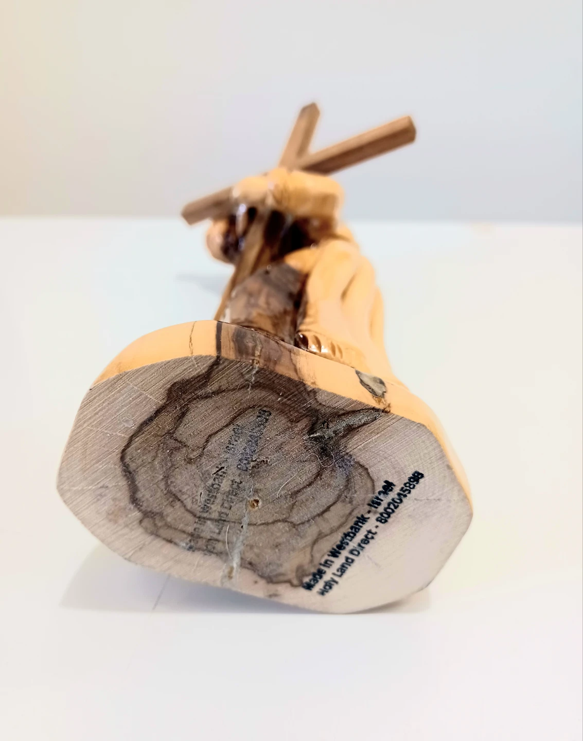 Hand Carved Olive Wood Jesus Christ Statue - photo 4