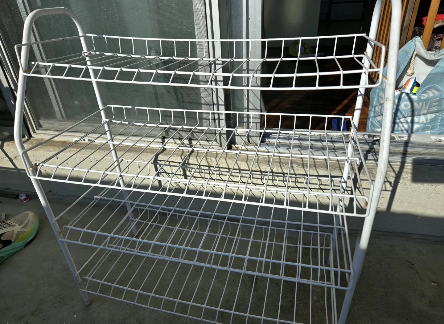 Mainstays White 4-Tier Wire Shelf Rack - photo 2