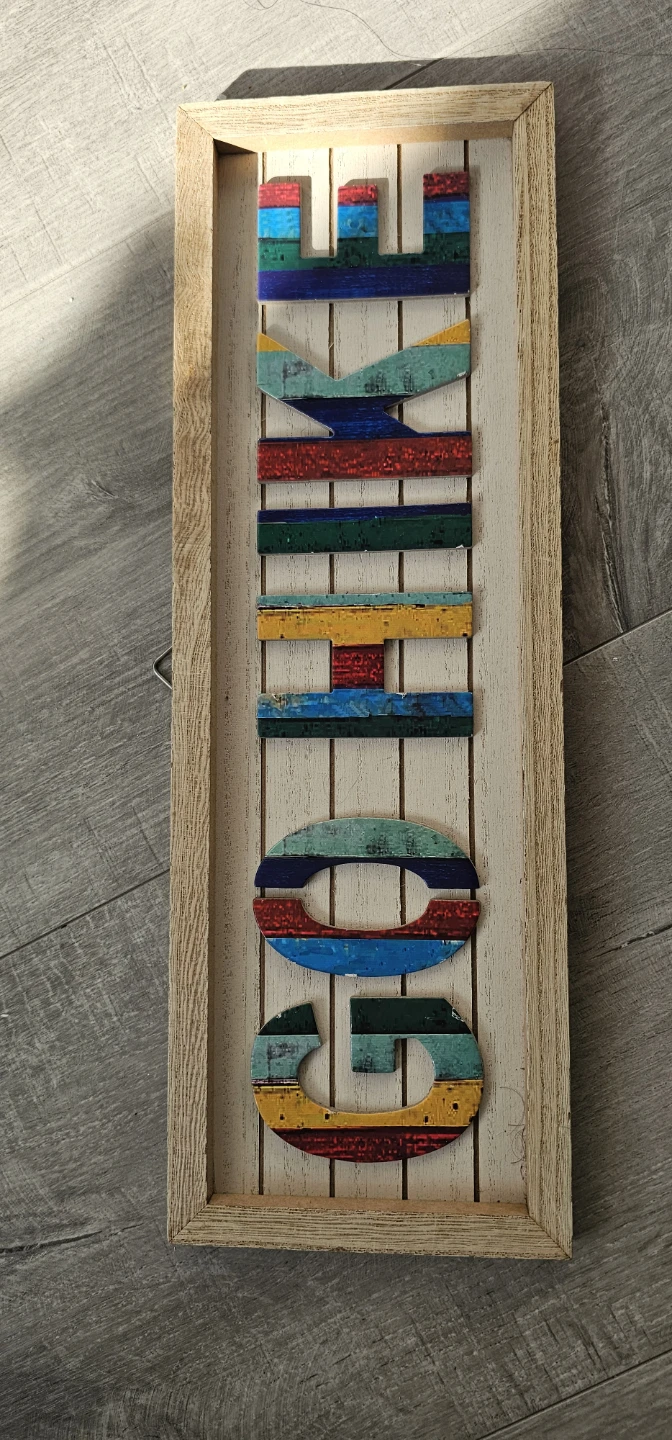 Recycled Material Wall Plaque