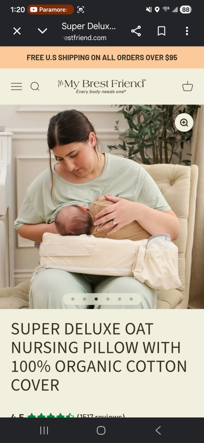 My Brest Friend Super Deluxe Nursing Pillow Breastfeeding Pillow - photo 3