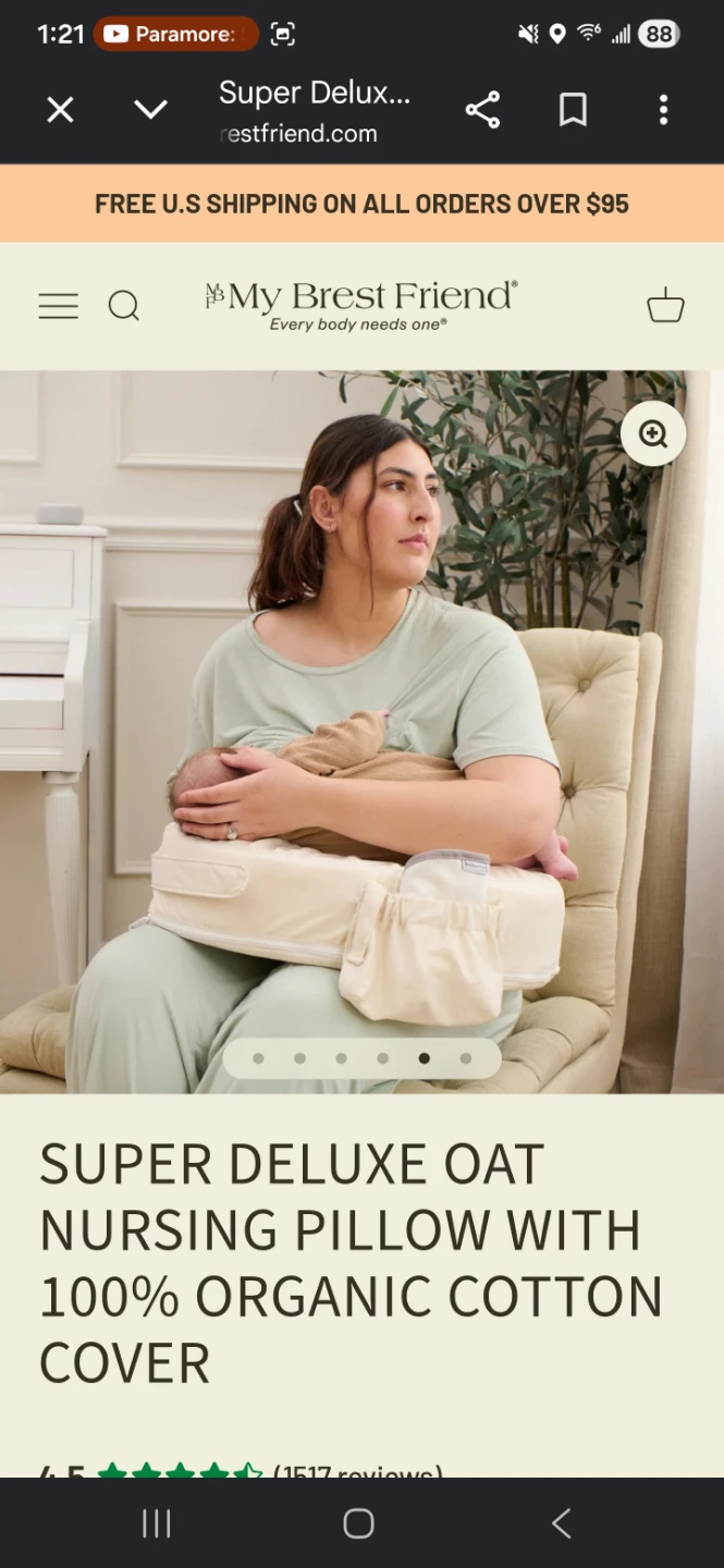 My Brest Friend Super Deluxe Nursing Pillow Breastfeeding Pillow - photo 5