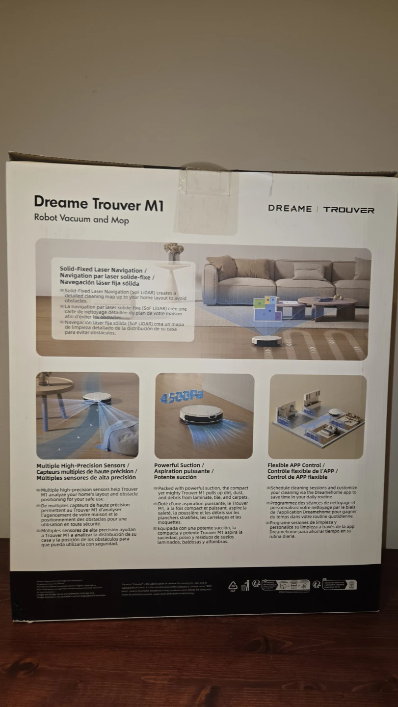 BRAND NEW Dreame Trouver M1 Robot Vacuum and Mop - photo 2