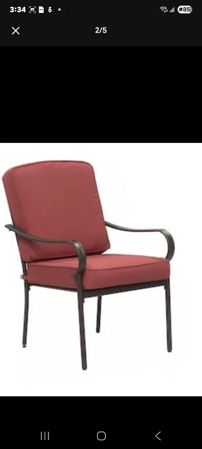 D&F Design Augusta 4 Piece Dining Set - bnib Red Chairs - photo 2