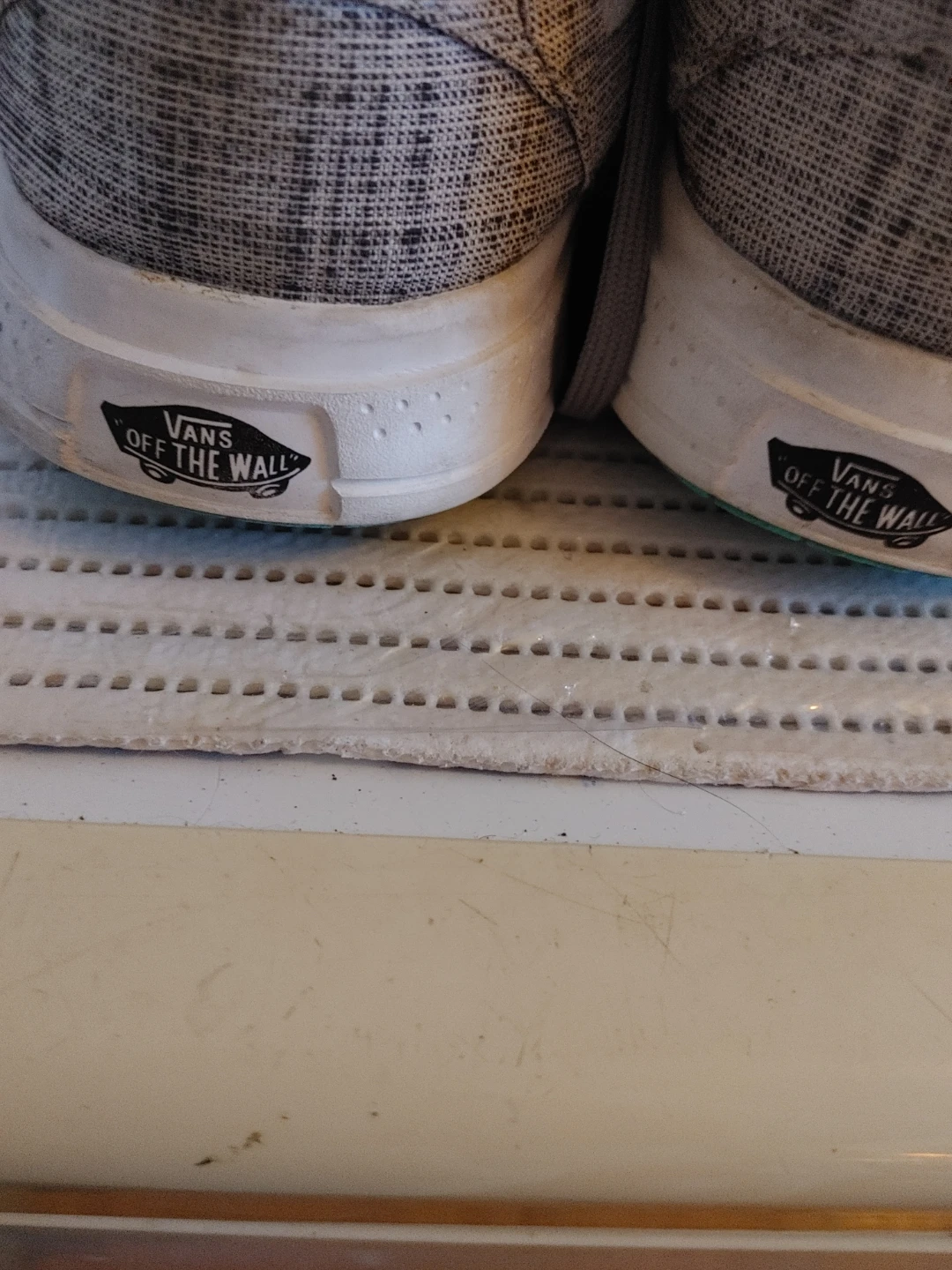 Vans Off The Wall Grey Lace-Up Shoes Size 12 - photo 4