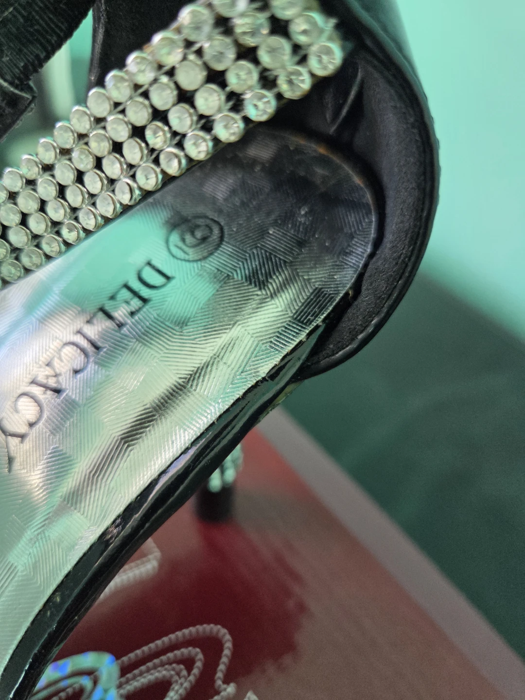Delicacy Embellished Black Heels - photo 4