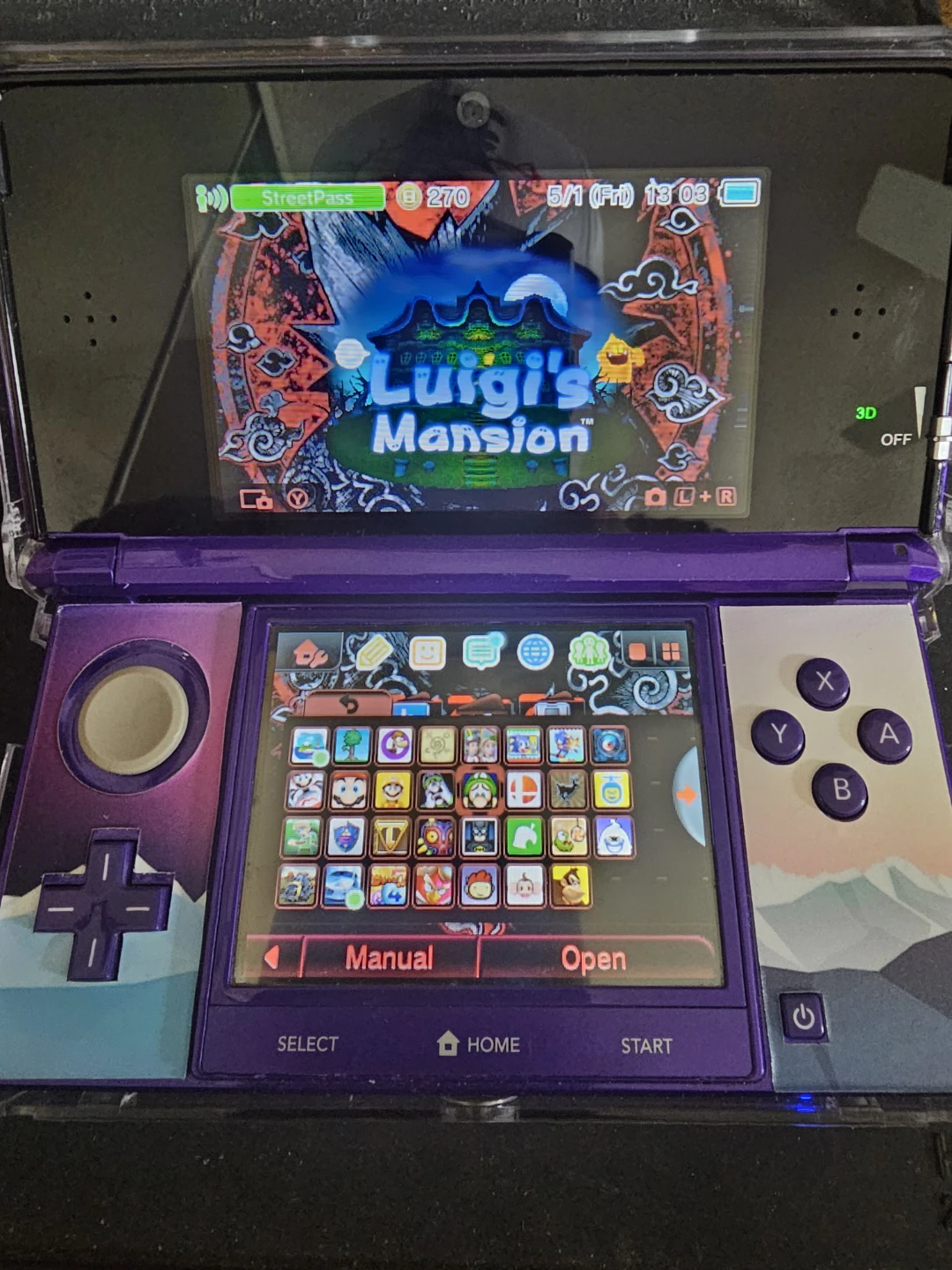 Nintendo 3DS Midnight Purple Console - photo 3
