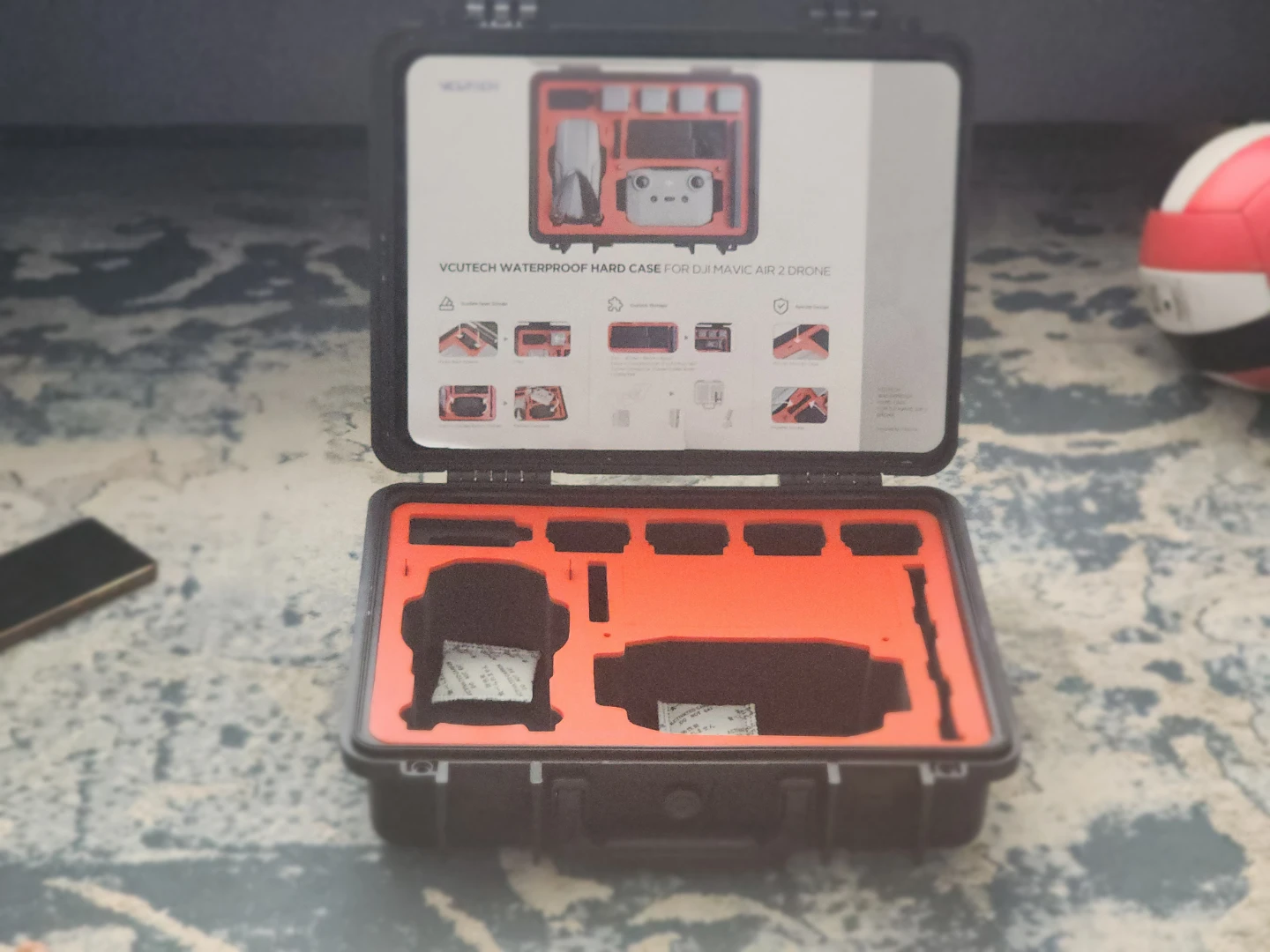 VCUTECH Waterproof Hard Case for DJI Mavic Air 2 Drone - photo 5