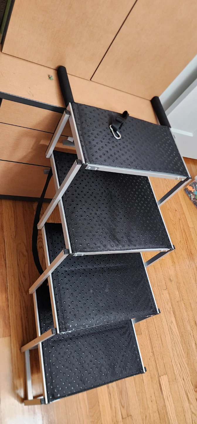 5-Step Folding Pet Stairs for Dogs and Cats - photo 2