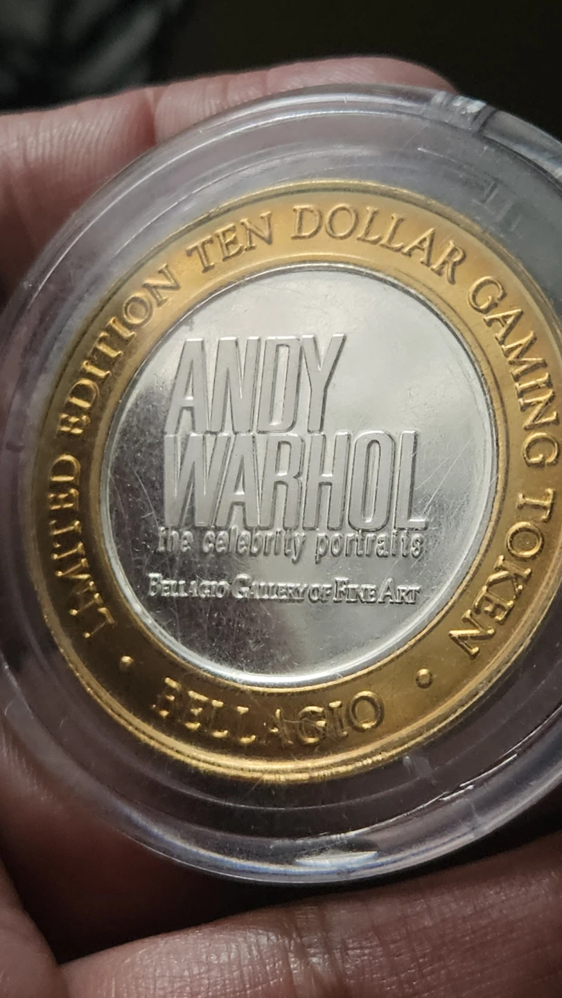 Bellagio Andy Warhol Limited Edition Ten Dollar .999 Fine Silver