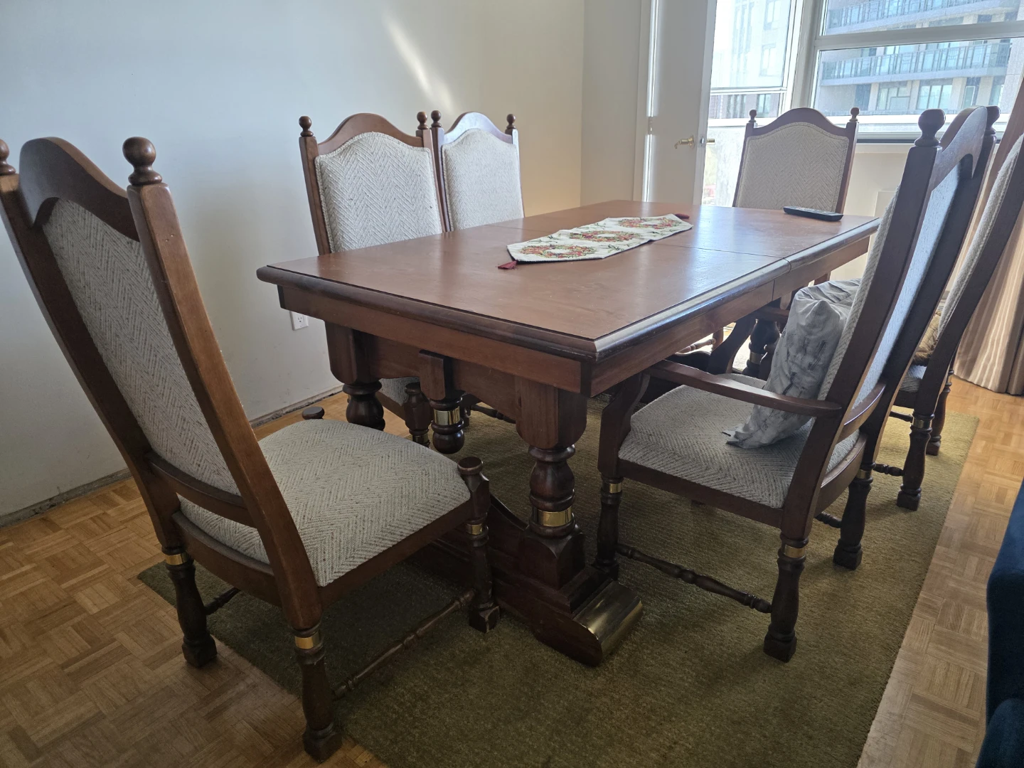 Wooden Dining Table with 4 Chairs - photo 5