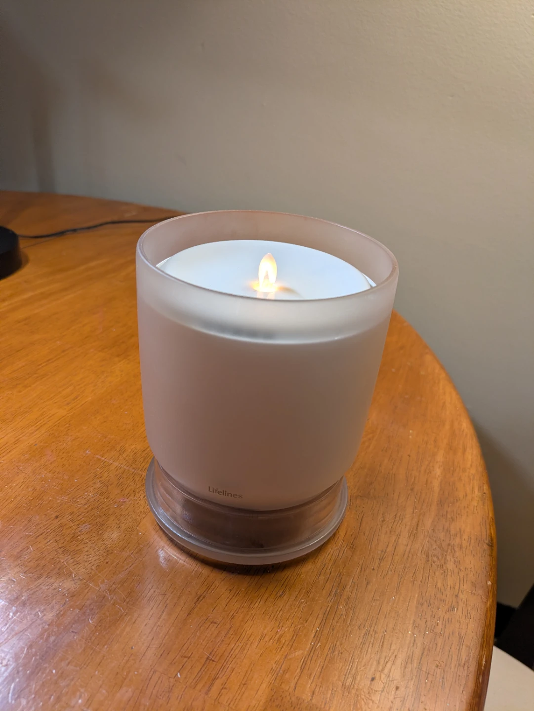 Lifelines Flameless Candle Diffuser with Jasmine & Geranium Oils