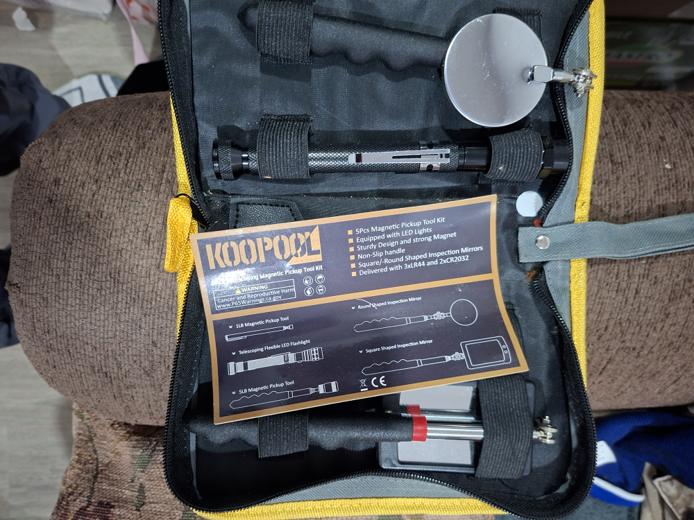 KOOPOOK 5Pcs Telescoping Magnetic Pickup Tool Kit