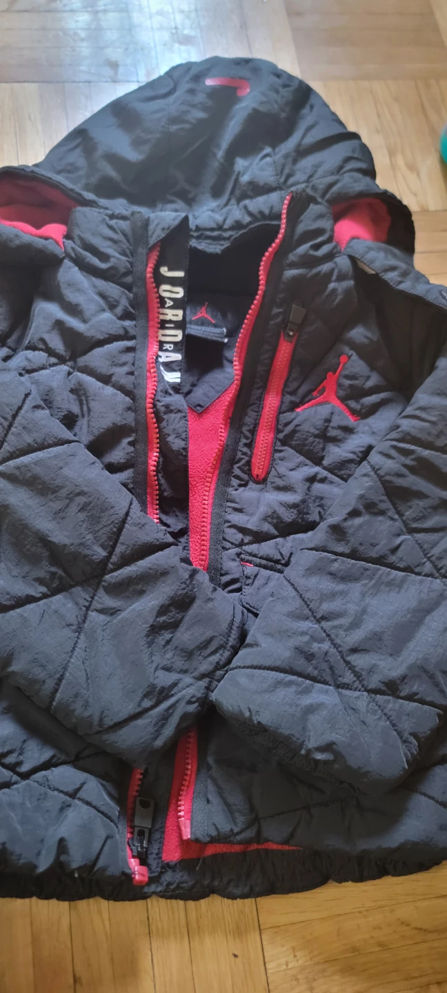 Jordan Kids Puffer Jacket - Black/Red