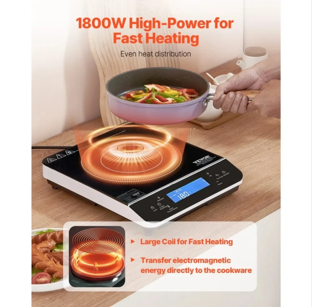 Vevor Induction Cooktop 1800W - photo 2