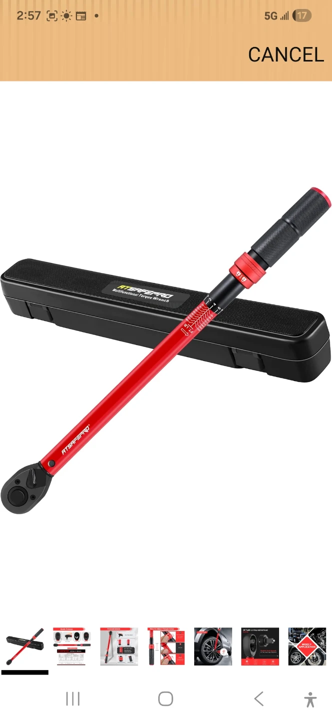 ATSAPRO Torque Wrench 3/4 Inch Drive 3/4 350ft.lb