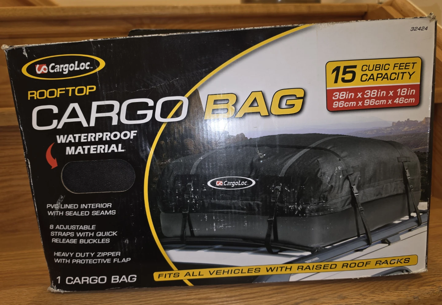Waterproof Rooftop Cargo Bag - Great Condition