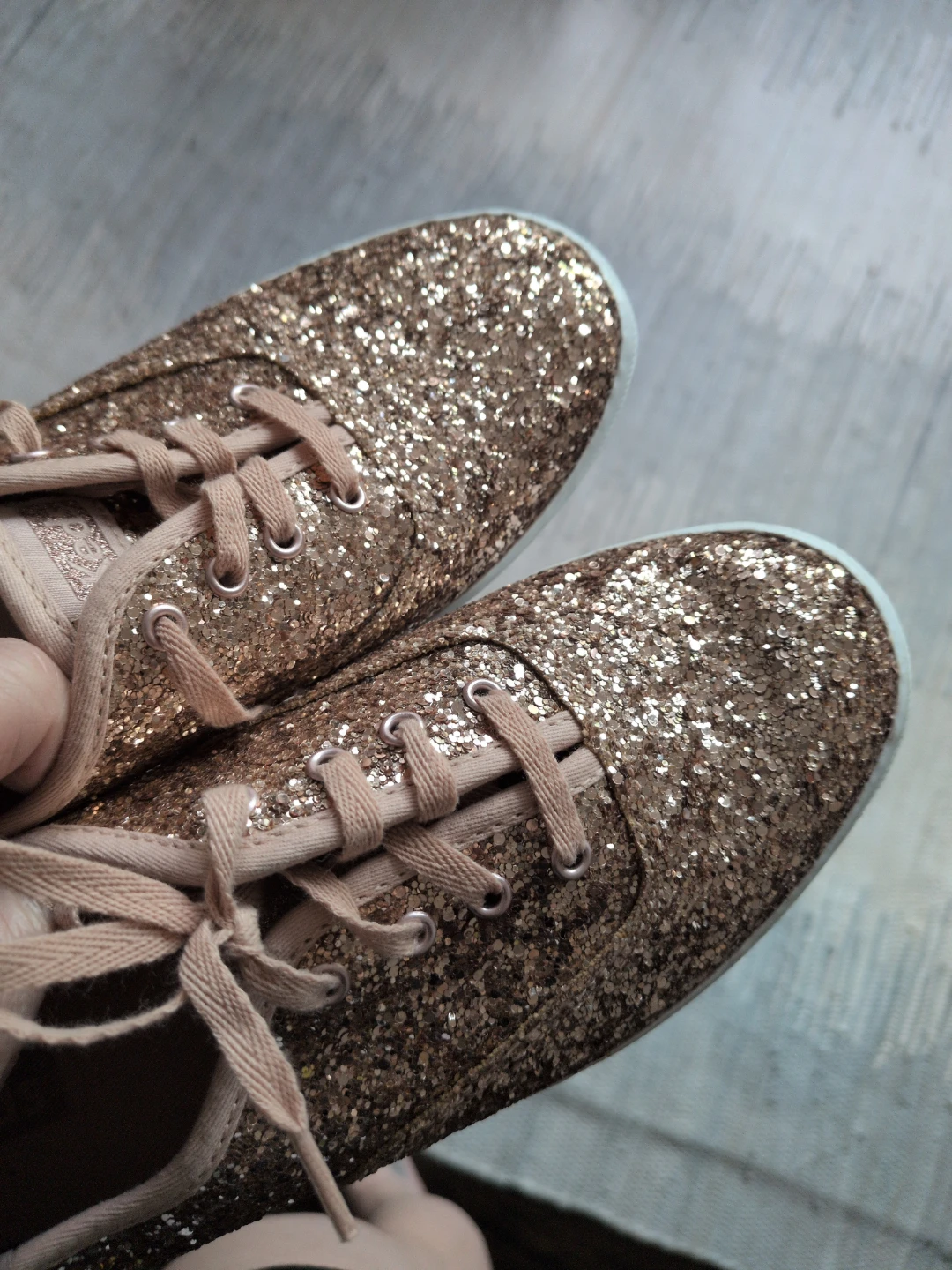 Keds Glitter Sneakers - Rose Gold - photo 2