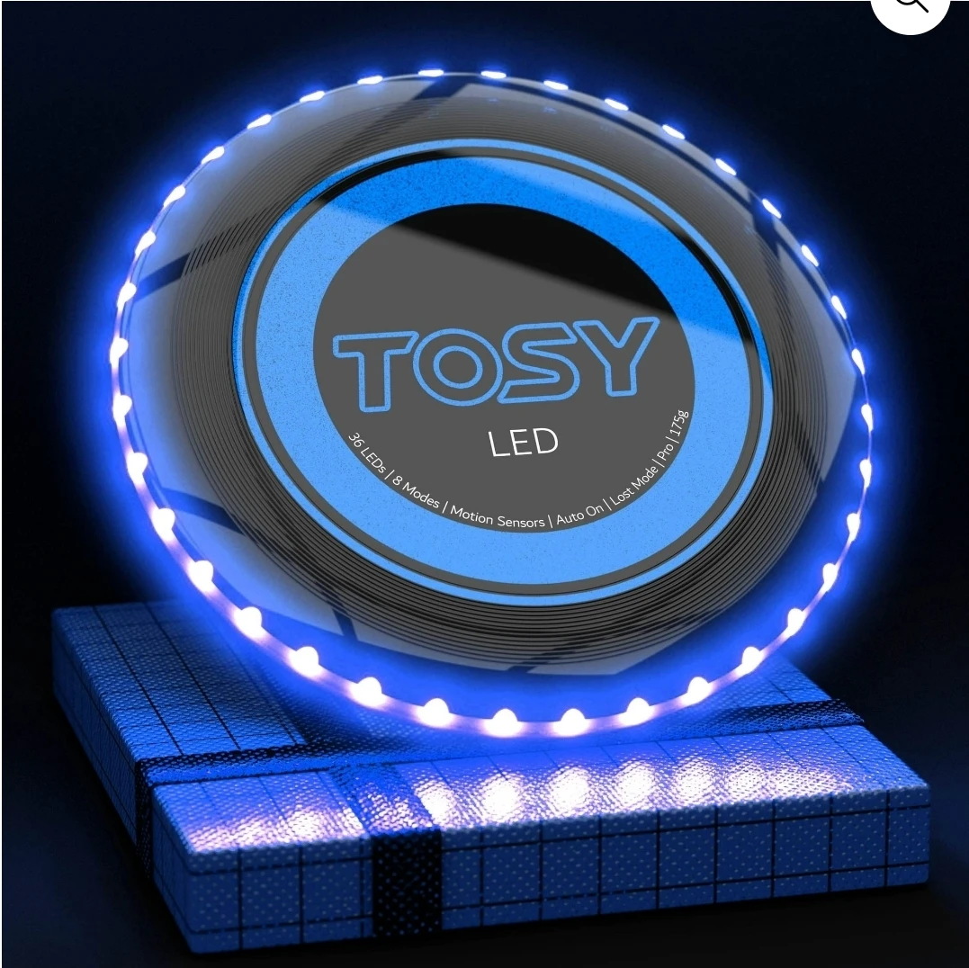 Flying Disc LEDs Super Bright Smart Modes Rechargable Waterproof