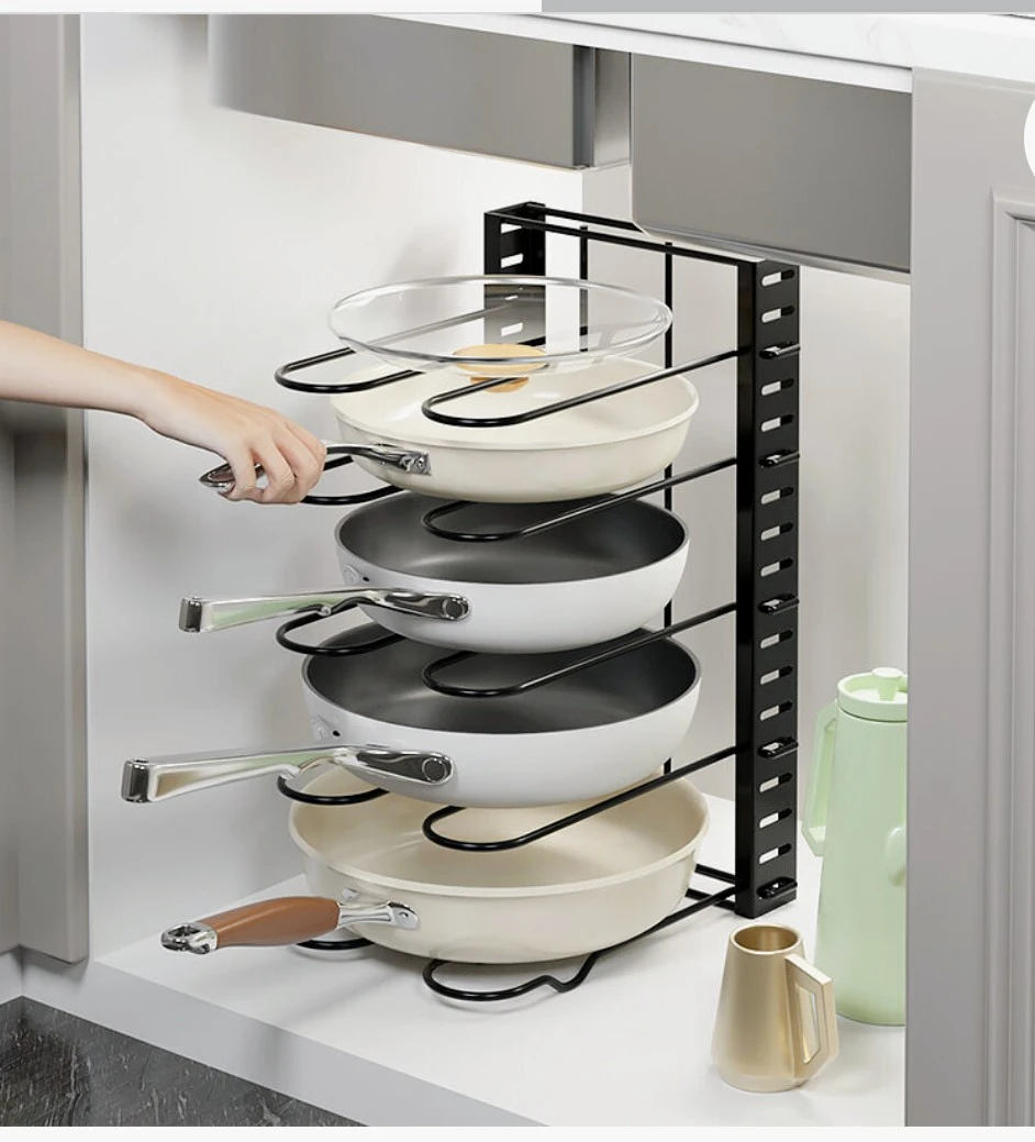 Brand New Pot/Pot Cover Rack (Adjustable 5 Levels) - photo 2