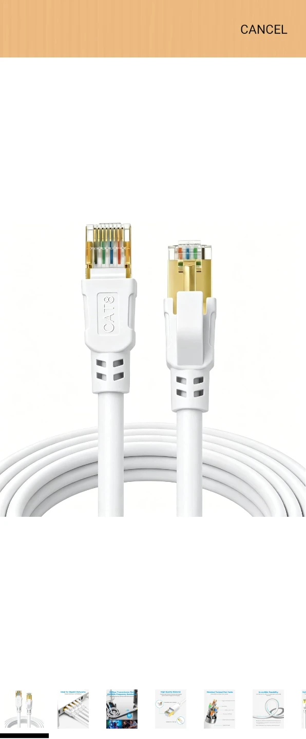 CAT 7 Ethernet Cable 100ft
