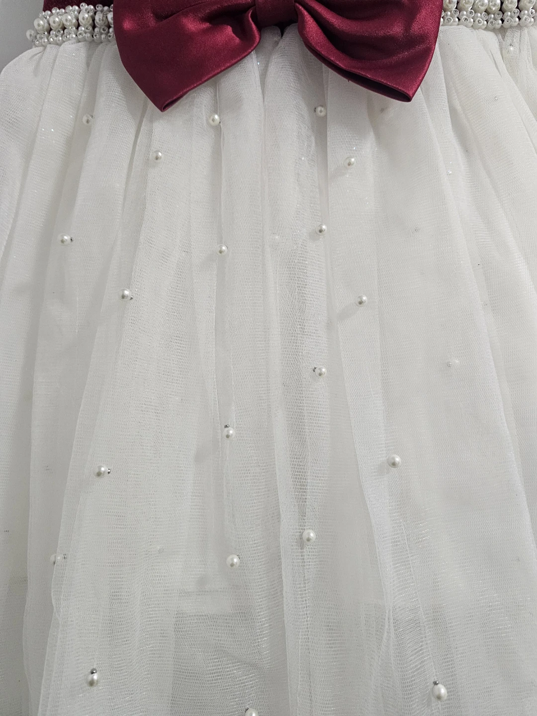 Girls Velvet Tulle Party Dress Size 5 - photo 4
