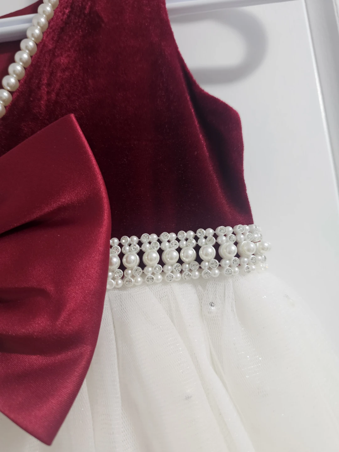 Girls Velvet Tulle Party Dress Size 5 - photo 5