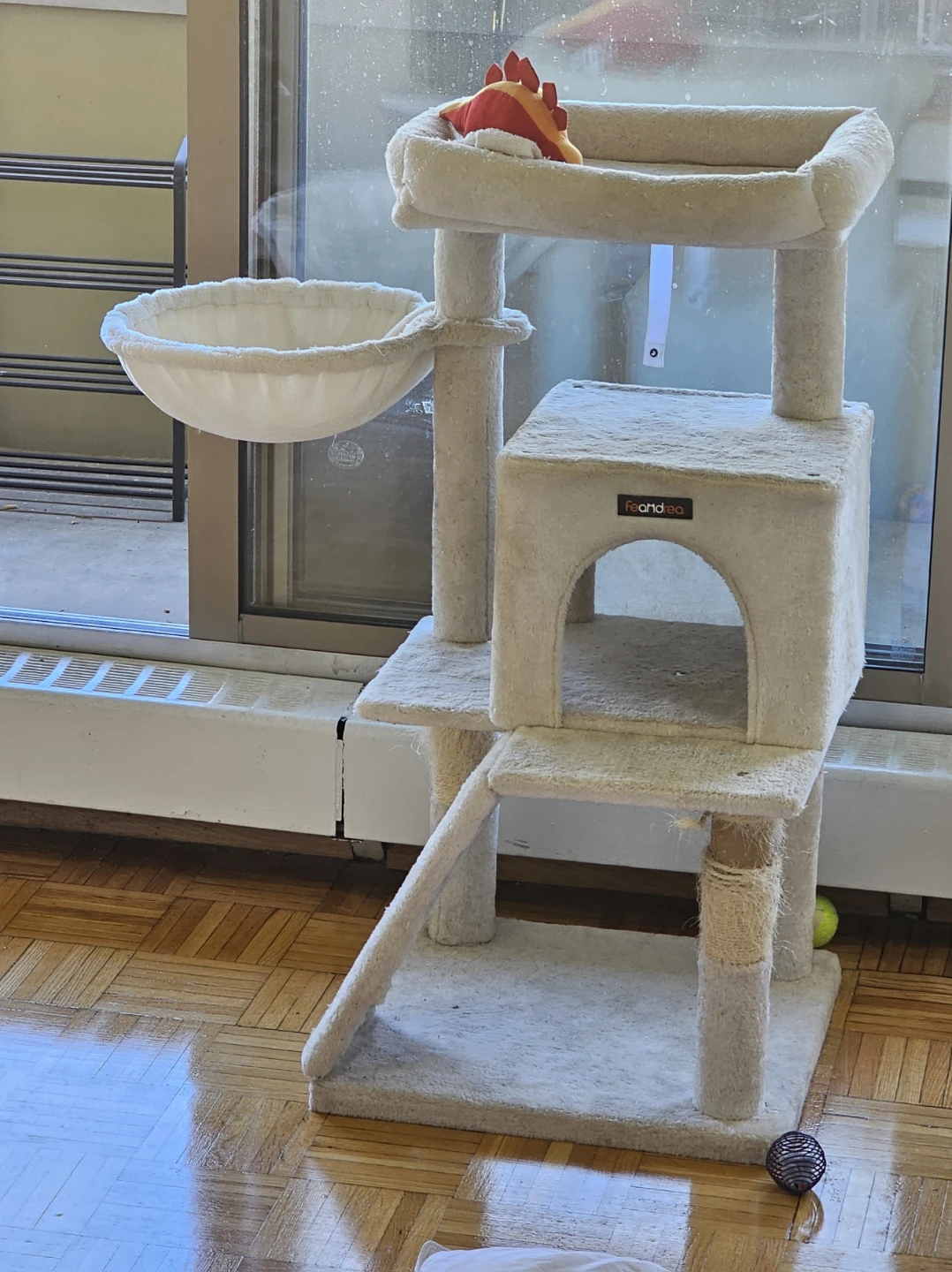 Free Feandrea Cat Tree. 37.8-inch Multi-Level Cat Condo