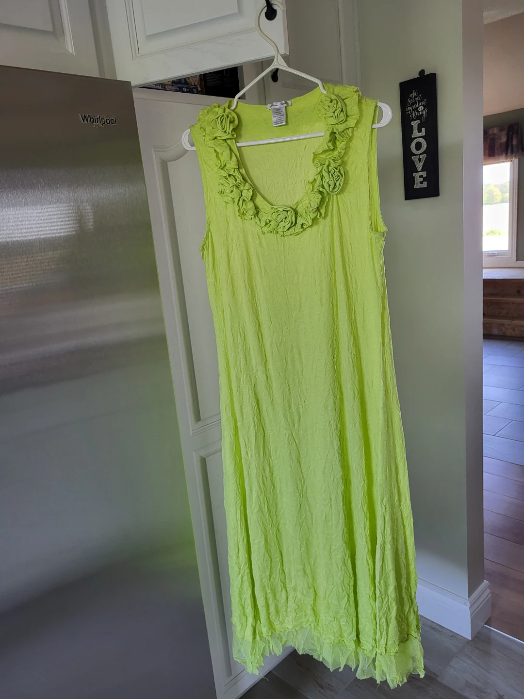 Women's Sleeveless Dress - Lime Green - photo 4