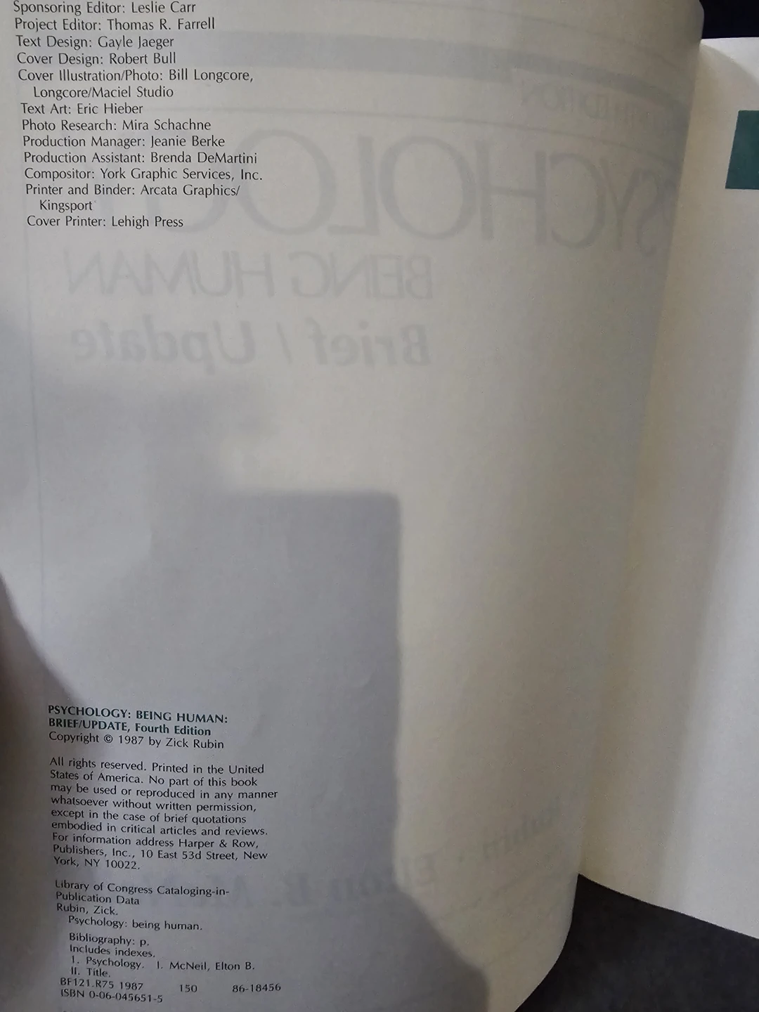 Psychology: Being Human Brief/Update Fourth Edition - photo 2