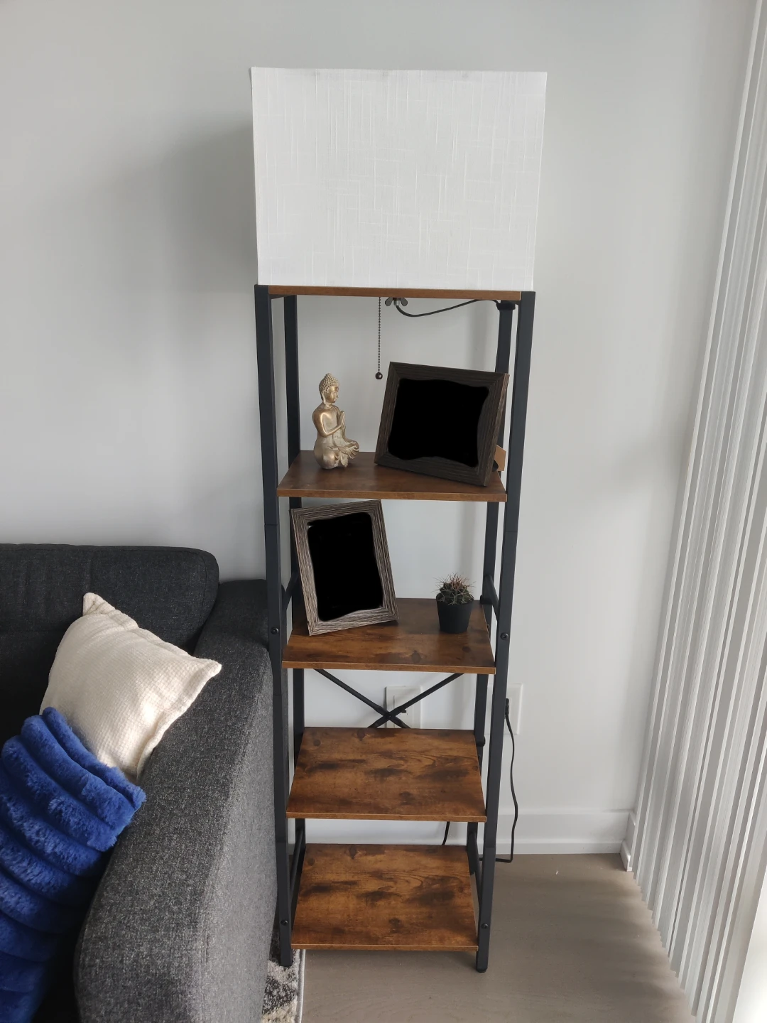 Floor Lamp with Shelves x2