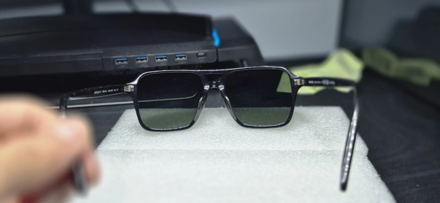 Prada Men SPR 20Y-F Sunglasses. Green lens(1AB - O3R ) - photo 4