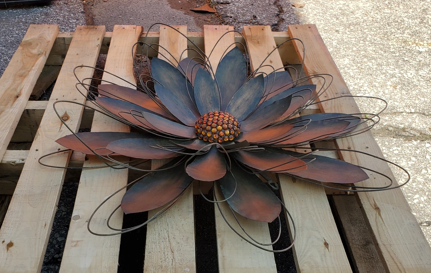 Metal Flower Wall Art Decor - photo 2