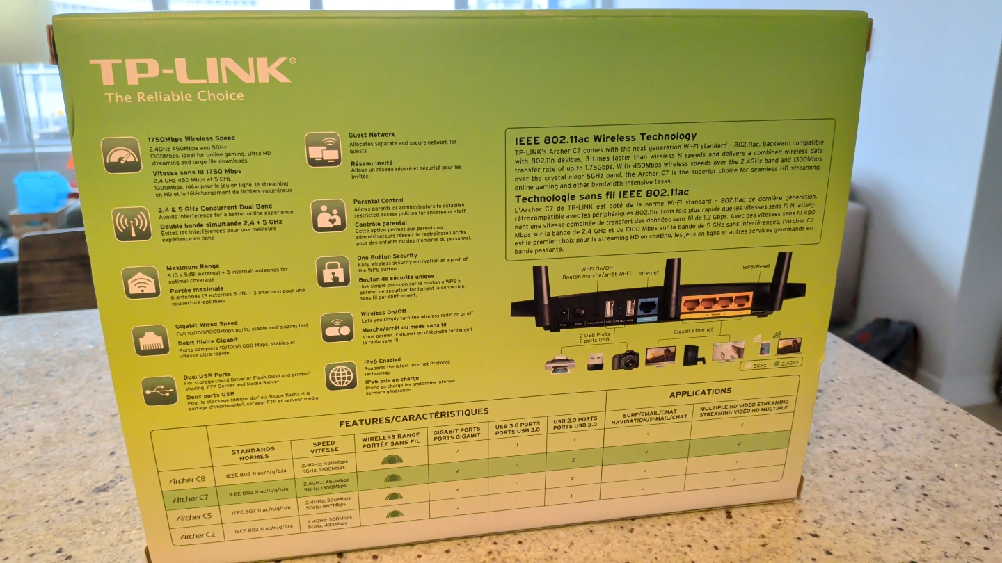 TP-Link Archer C7 AC1750 Dual Band Wireless Router - photo 2