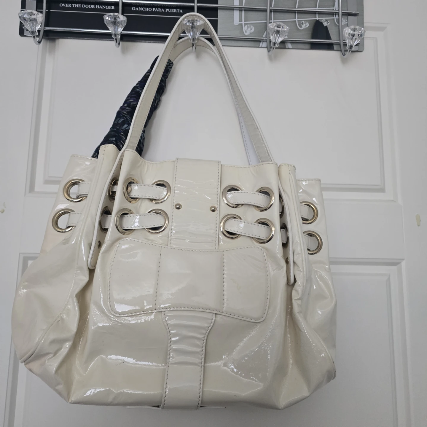 Jimmy Choo Ramona Patent Leather Shoulder Bag - photo 3