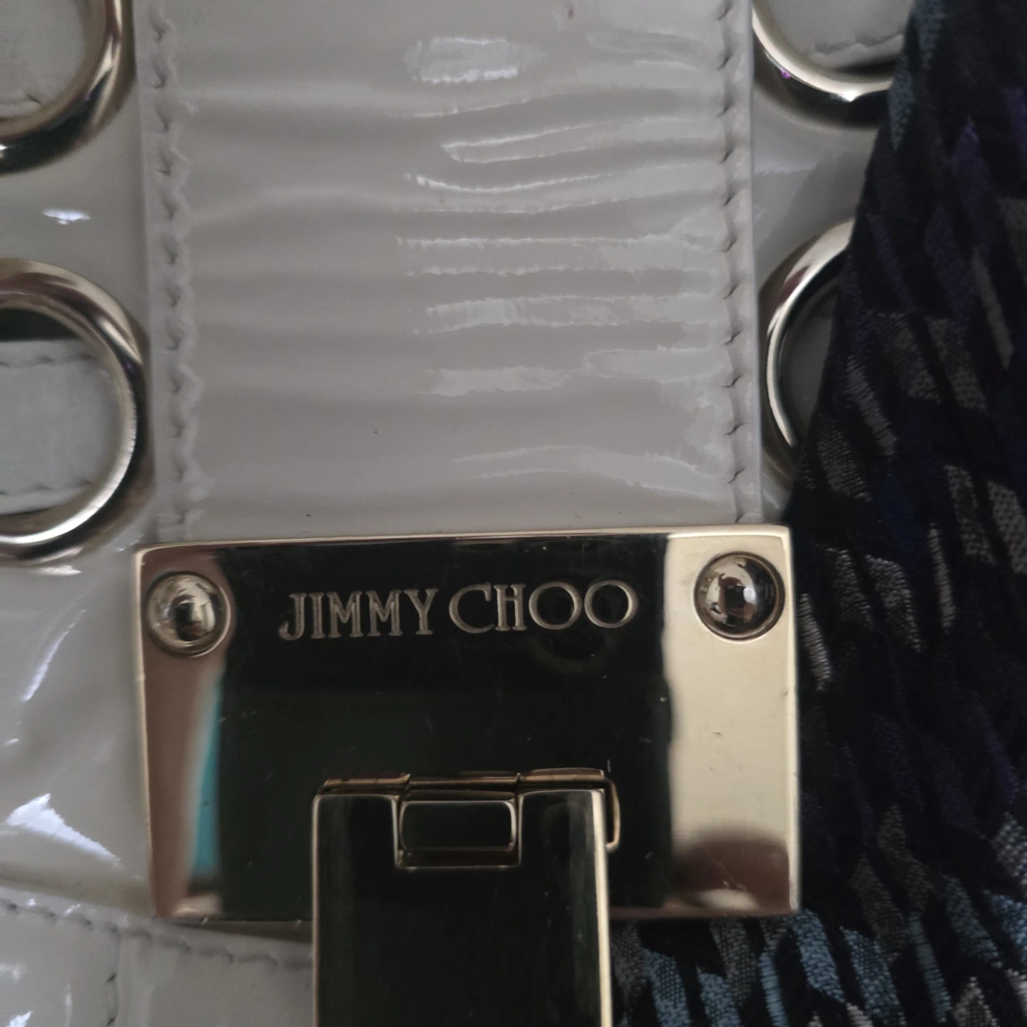 Jimmy Choo Ramona Patent Leather Shoulder Bag - photo 4