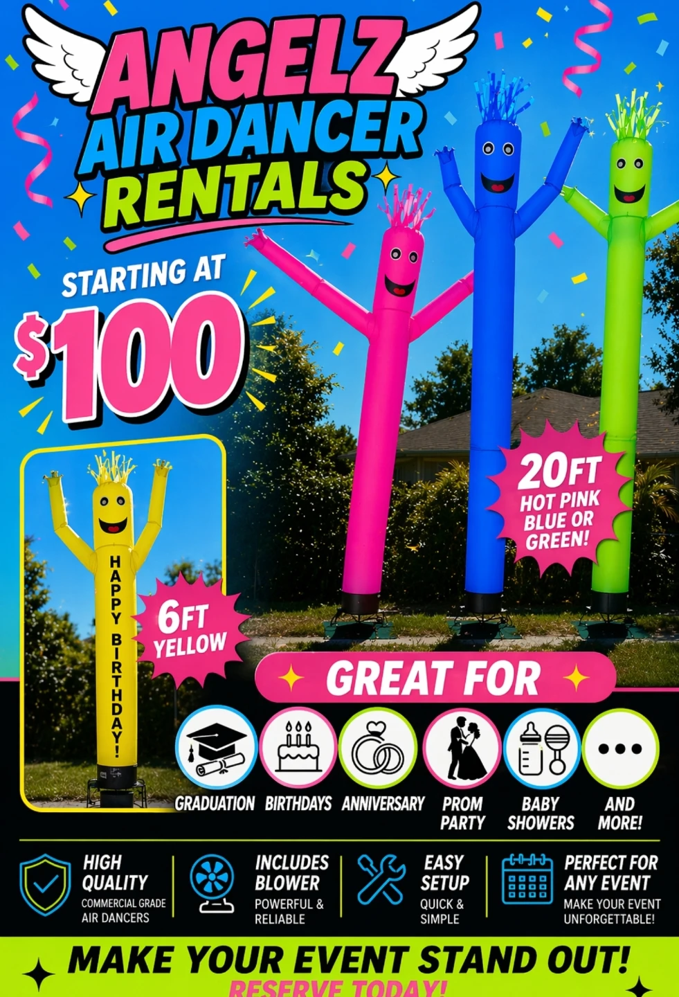 Angelz Air Dancer Rentals