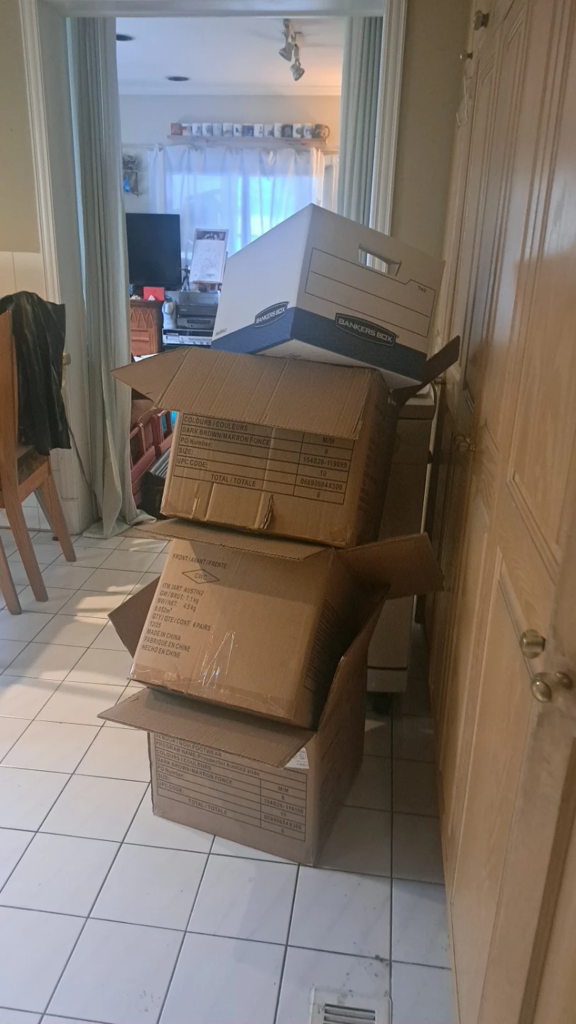 6 Solid Shipping Boxes & Banker boxes