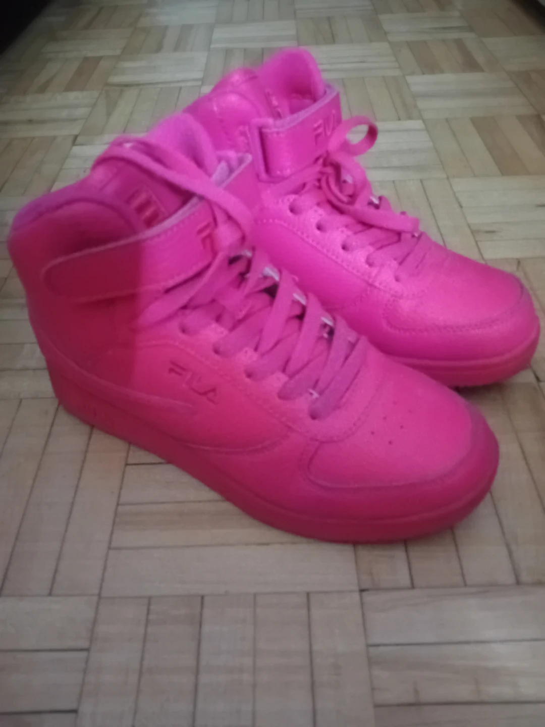 Fila High Top Sneakers - Hot Pink