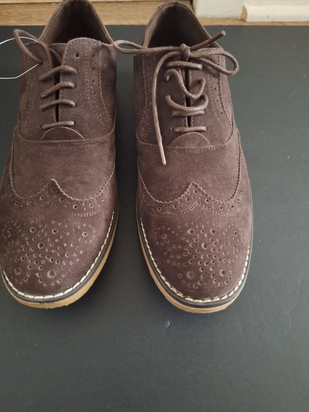 Men's Brown Suede Wingtip Brogues - photo 3