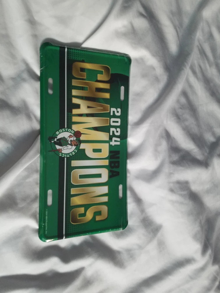 Boston Celtics 2024 NBA Champions Metal License Plate