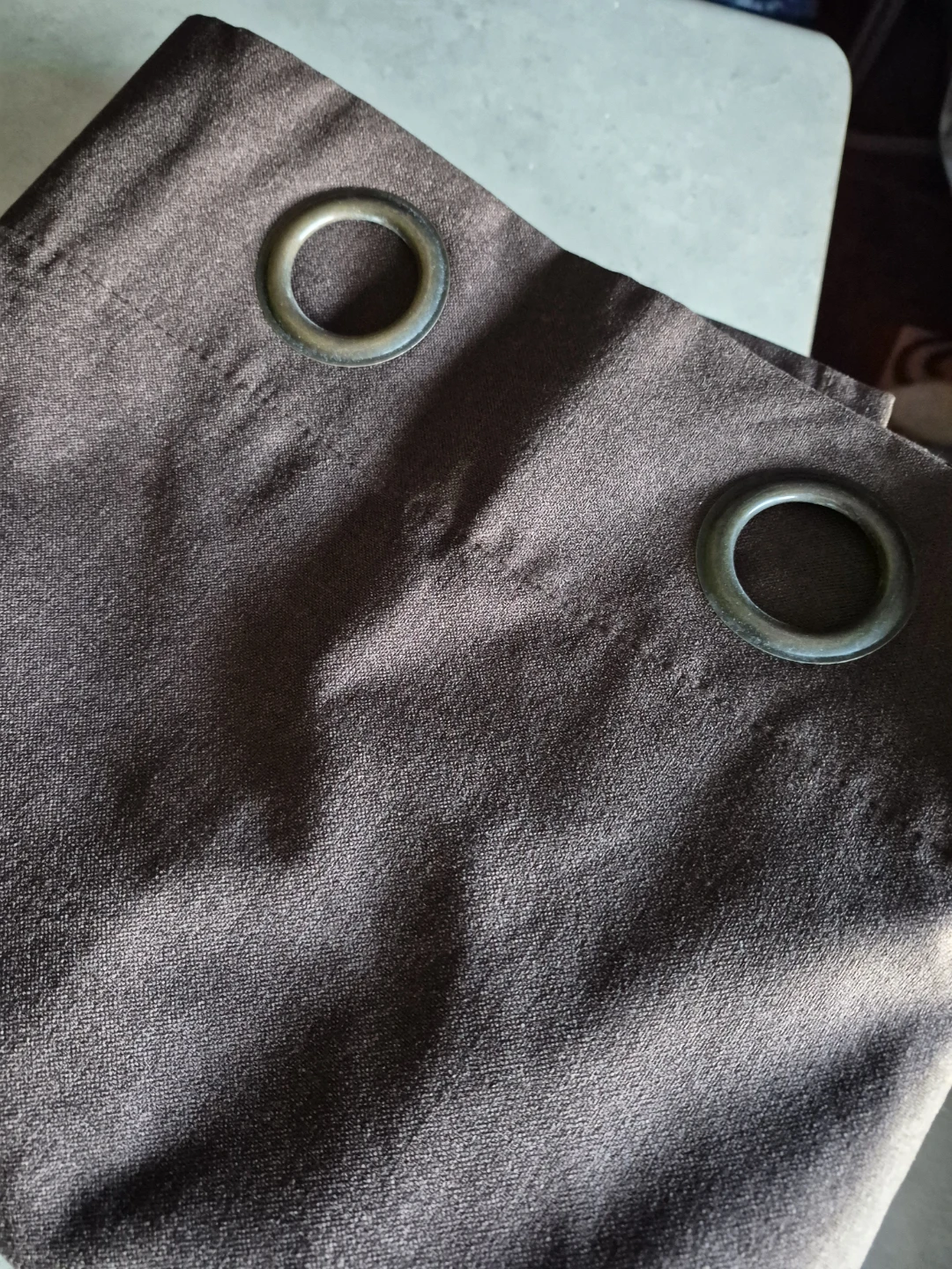 Dark brown Grommet Curtains - photo 2