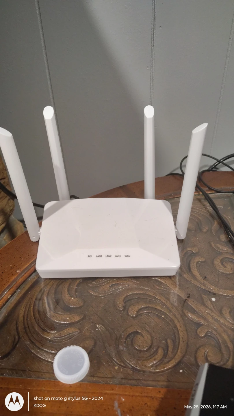 White Wi-Fi Router