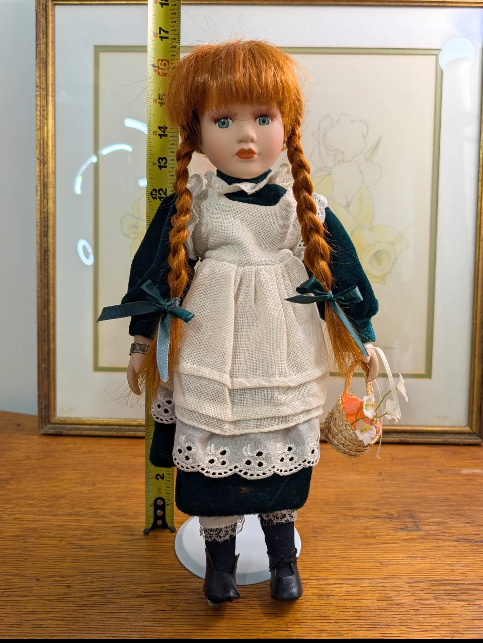 Vintage Anne of Green Gables 16" Porcelain Doll - photo 3