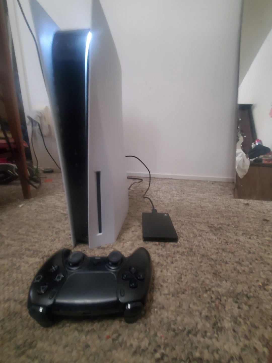 Playstation 5 with controller and extended storage