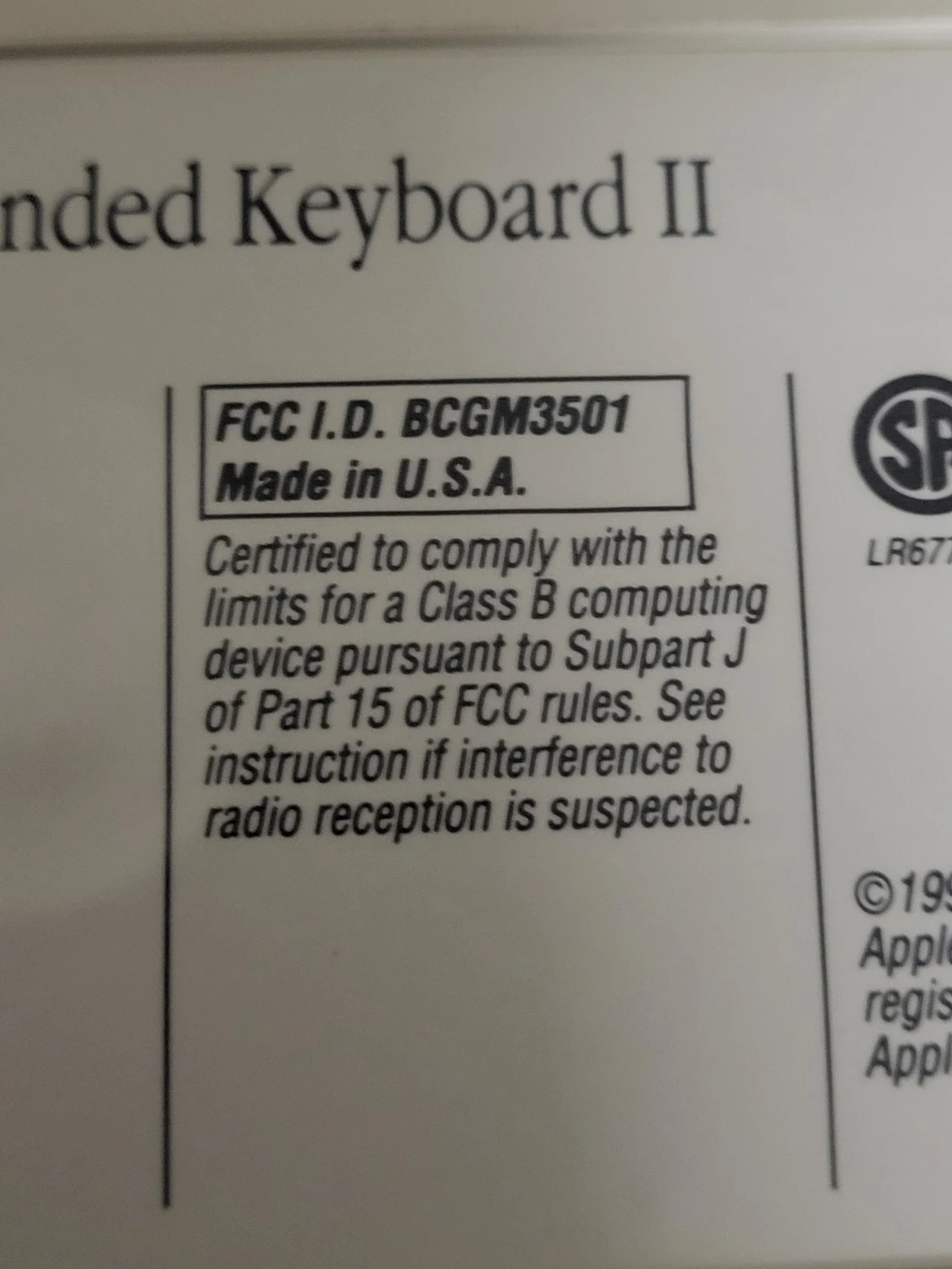 Apple Extended Keyboard II - photo 3