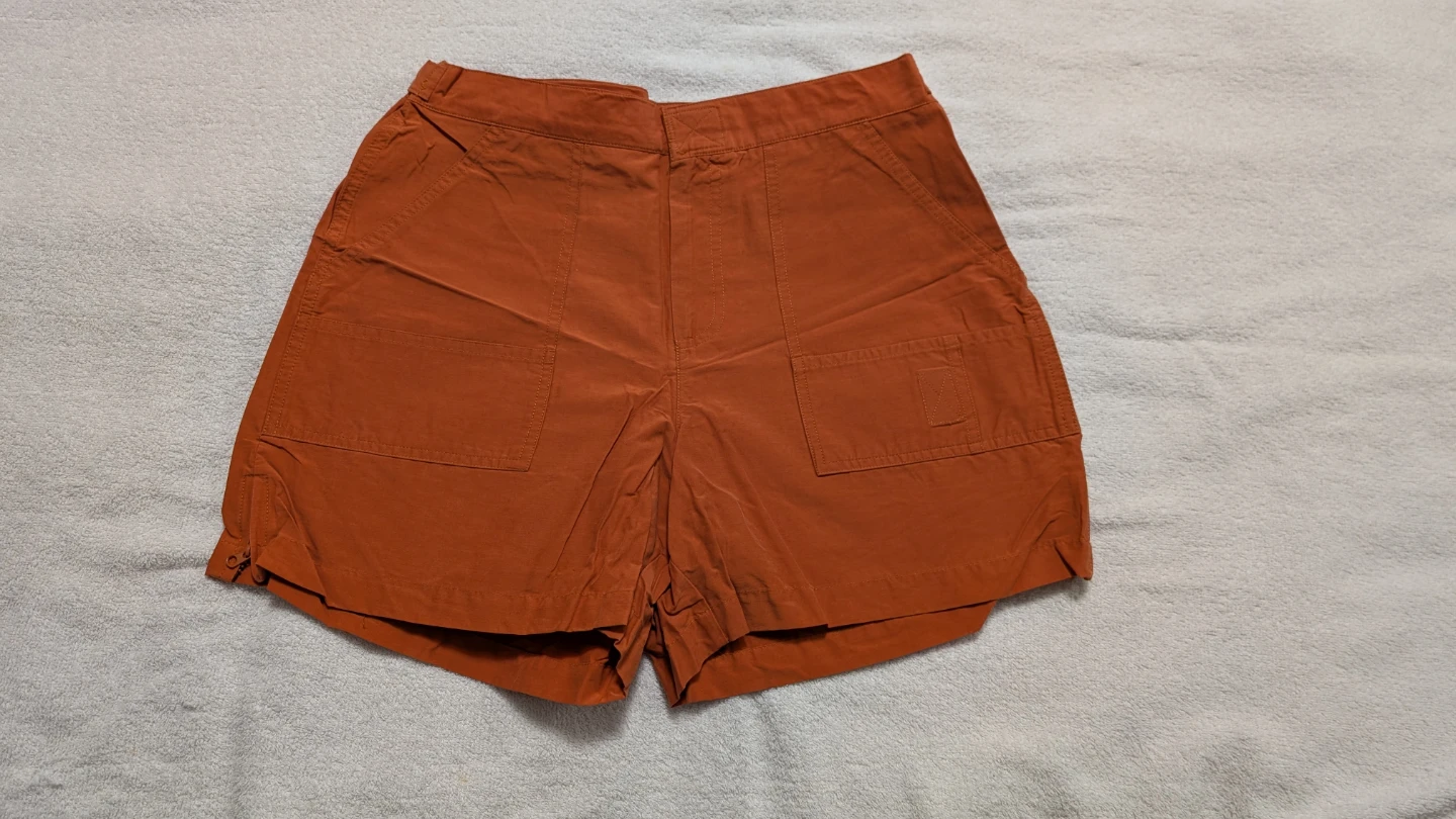 Orange Cargo Shorts